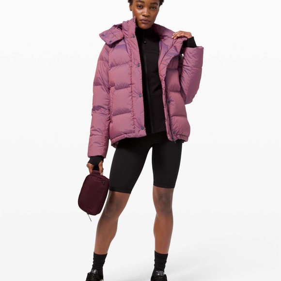 RARE LIMITED Lululemon Wunder Puff Puffer Jacket sz 6 - Heathered Plumful Purple - Picture 5 of 16